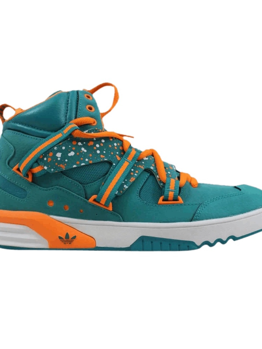 Adidas Adult Size 13 Miami Dolphins High-Top Sneakers